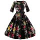 Female retro / Street Chic line / swing dress - printing