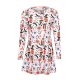 Female tourist basic print shift dress